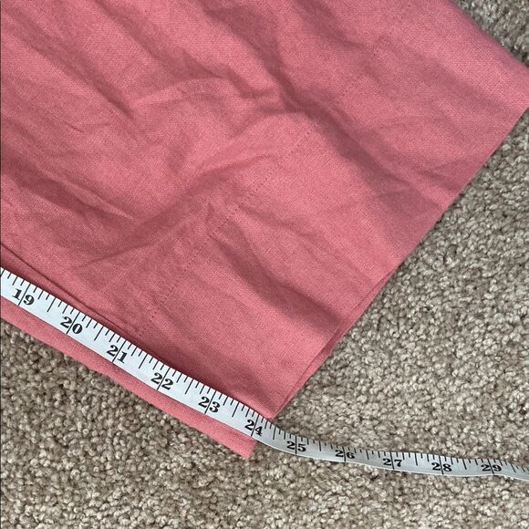 LOFT Pink Linen Blend Front Knot Jumpsuit size Small - Picture 12 of 12